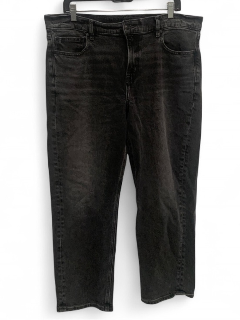 American Eagle Outfitters High Rise Straight Washed Black Jeans